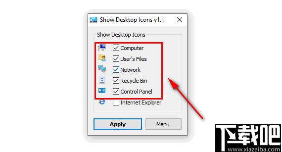 Show Desktop Icon下载,图标显示,桌面工具
