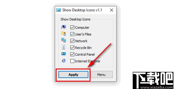 Show Desktop Icon下载,图标显示,桌面工具