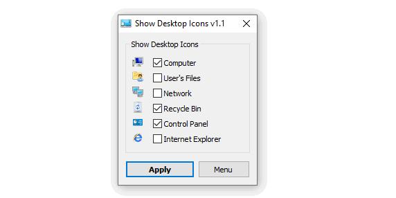 Show Desktop Icon下载,图标显示,桌面工具